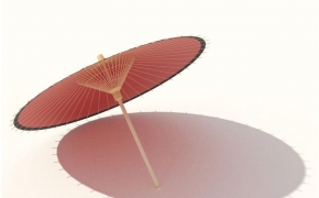 古代油纸伞C4D模型 Antique umbrella model