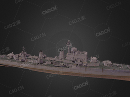 瑞典海军哈兰号驱逐舰哈兰级驱逐舰C4D模型下载Halland 3d model