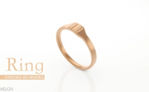 戒指C4D模型 Ring 3D model