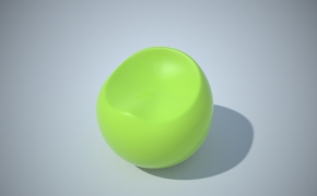 时尚苹果椅C4D模型 Apple chair