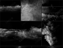 140个烟雾烟圈云雾烟火气特效视频素材Fog Rings Rolling