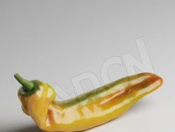 C4D长辣椒菜椒青椒模型 Pepper