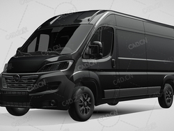 欧宝movano封闭车厢面包车货车2022款C4D汽车模型下载