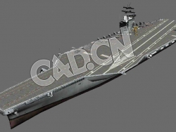 C4D海军舰艇军舰舰船-尼米兹号航空母舰模型 USS Nimitz in Victoria Canada 3d Model