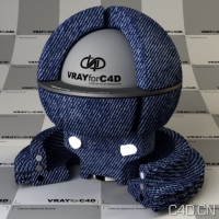 vray for c4d材质：Blue Jeans