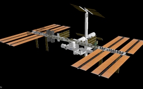 空间站C4D模型 space station