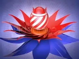 生日花朵盛开蛋糕动画AE C4D模板Flower Petal Open Cinema 4D Template