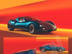 C4D复古汽车阿尔法罗密欧 1967 Alfa Romeo 33 Stradale