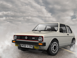 二厢神车高尔夫GTI C4D模型 MK1 GTI 3d model
