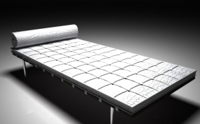 巴塞罗那床C4D模型 Mies Bench