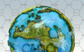 C4D立体地球模型 Delta