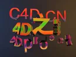 C4D有弹性的标题文字动画工程文件 Title Character Animation