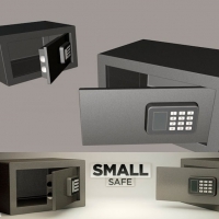 存钱保险柜/保险箱C4D模型 Small-Safe