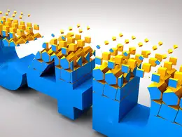C4D像素方块文字生长动画工程文件 Cinema 4D Cube Text Animation