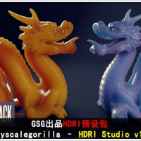 GSG出品HDRI预设包 Greyscalegorilla – HDRI Studio v1.9