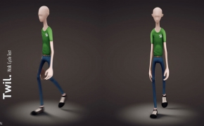 C4D角色绑定模板 - Twil Rigged Character