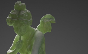 天使雕塑C4D模型 Angel sculpture in 3D model