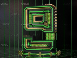 金属机械数字9创意工程