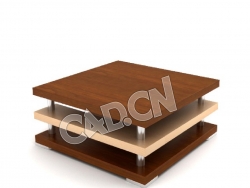 矮茶桌办公家具C4D模型
