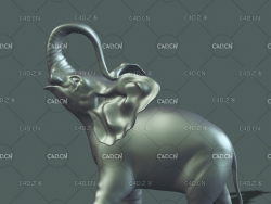 大象雕塑 Statuette elephant