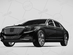 梅赛德斯迈巴赫卫士s600汽车豪华轿车2016款C4D汽车模型下载