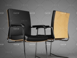 办公室员工椅C4D模型