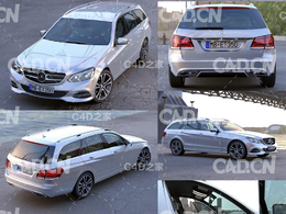 梅赛德斯-奔驰汽车C4D模型 mercedes benz e class t model 2014