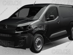 雪铁龙商务车面包车货车2021款C4D汽车模型下载