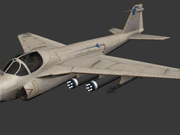 美国A-6亚音速舰载攻击机grumman-a-6e-intruder