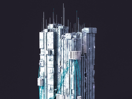 未来科幻赛博朋克高层建筑future architecture-3