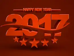 2017立体字C4D模型 2017鸡年艺术字3D模型