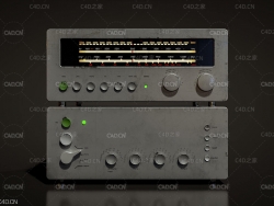 复古收音机 Cinema 4D 3D Model Retro Old Radio