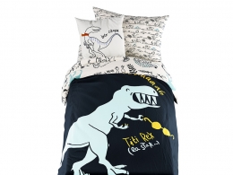 恐龙乐园儿童床品套装 (床上用品)3D模型素材下载Dinoland Bedding Set for Children b