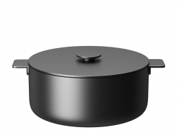 Serax品牌黑色表面系列大号炊具套装3D模型素材下载Surface Black Cooking Pot Set Lar