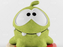 绿色青蛙布偶玩具C4D模型 Am yum toy