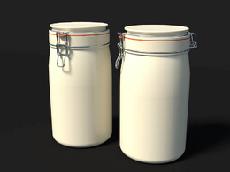 厨房陶瓷罐C4D模型 Ceramic Kitchen Jar