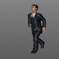 商业男士C4D绑定(跑步动作)模型 man 06