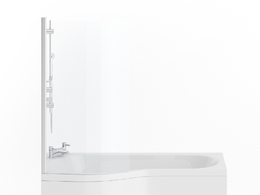 带玻璃浴缸C4D模型