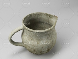 古代陶壶C4D模型