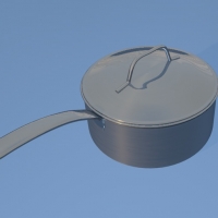 不锈钢汤煲3D模型 Soup-Pot