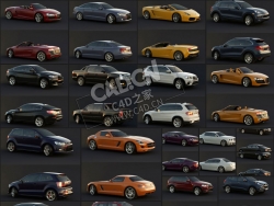 35辆汽车3D模型轿车SUV越野车皮卡车跑车(MAX格式) Vargov Car 3D-Models Collection