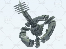 太空飞船 科幻空间站场景C4D模型 Zenith