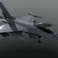 战斗机3D模型 Combat jet 04-1（C4D/OBJ/FBX/MAX）