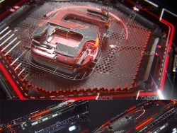 C4D OCTANE红色科技数字6动画工程 Asian Six Red Championship