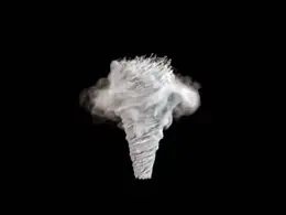C4D龙卷风特效动画工程 Tornado