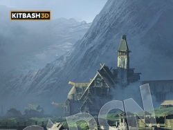 C4D神话宫殿瓦尔哈拉殿堂建筑模型合集 Kitbash3D – Valhalla