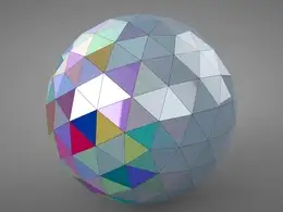 C4D七彩圆球动画工程文件 couleurs