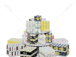 C4D商场超市啤酒架模型下载beer rack