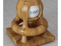 c4d for vray 黄色木纹材质 parquet_teak（实木复合地板柚木）