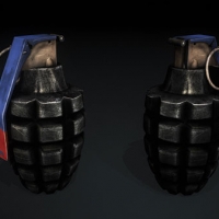 军用手榴弹C4D模型 Grenade